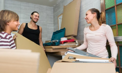 Modern office storage units in a Colyers workspace