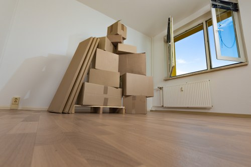 Secure storage space used during a life transition