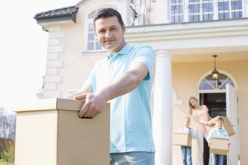 Home belongings safely arranged in a storage setting