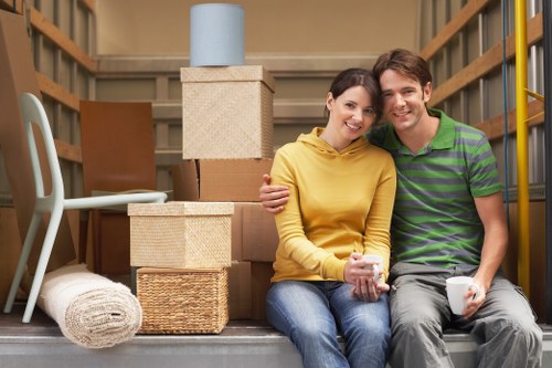 Business storage items packed for mobile collection in Colyers
