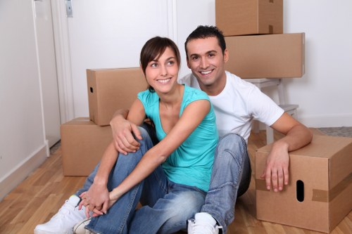 Local removals service handling furniture during a Colyers house move